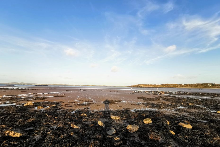 penrhos beach in the evening